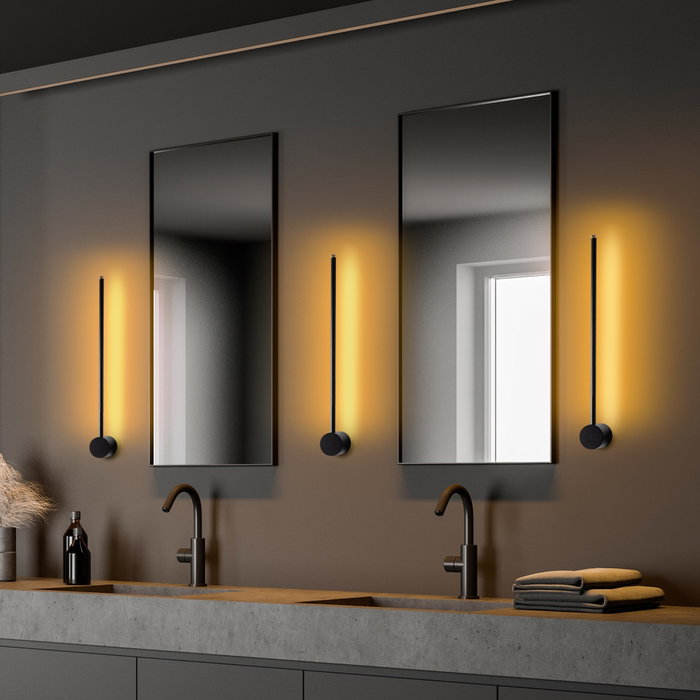 Opviq Sword - 13480 Lámpara de pared negra